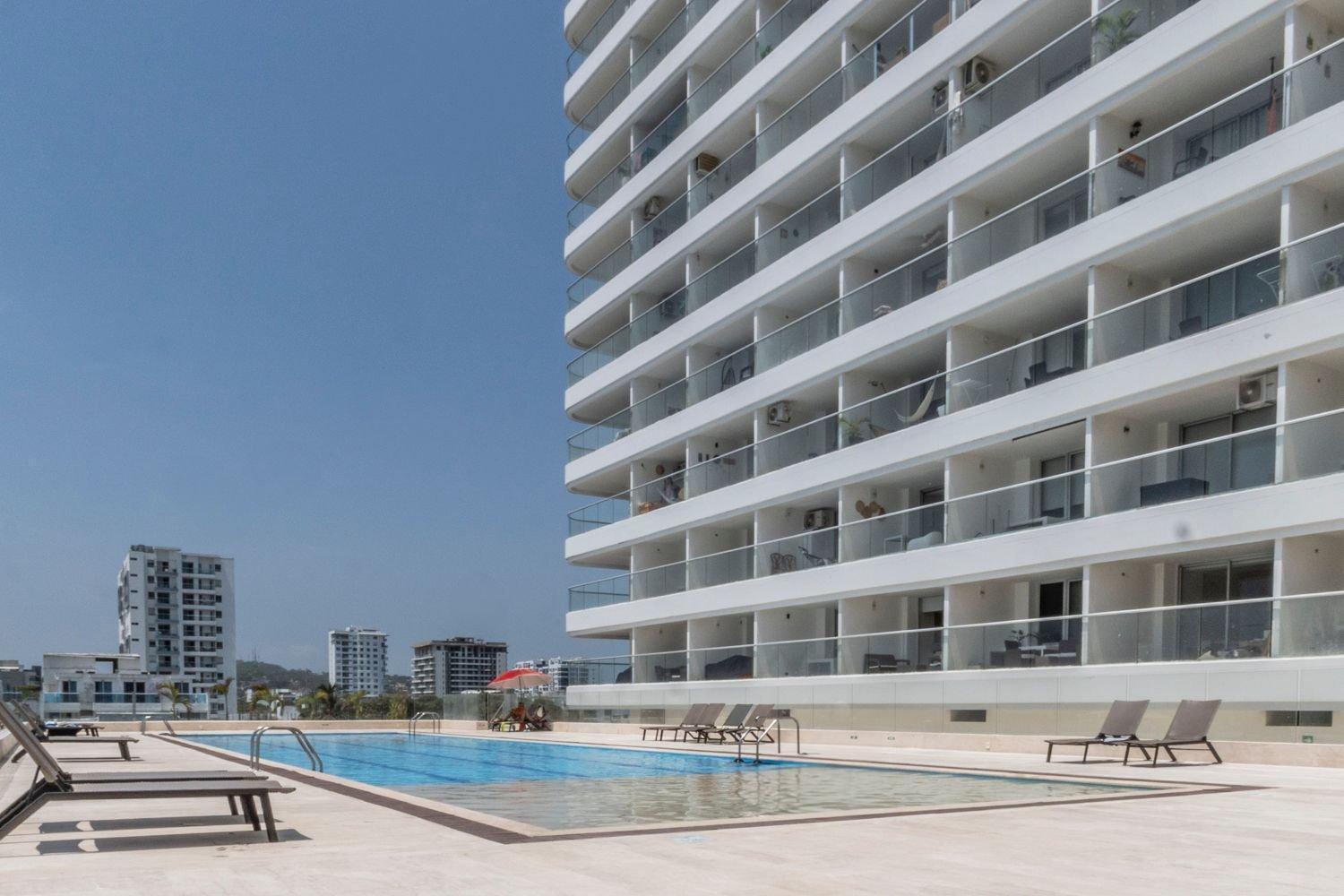 Apartamento Cb715 Exclusiva Hermosa Vista Mar-atardecer Cartagena